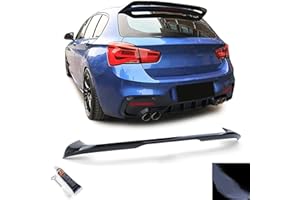 Dach Heckspoiler Sport Optik Schwarz Glanz passend für BMW 1er F20 F21 ab 15