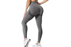 Neteson Leggins Sportivi Donna Push Up Pantaloni Palestra Vita Alta Opaco Booty Scrunch Leggins Dimagranti Senza Cuciture Pantacollant Anticellulite Elastici Yoga Fitness Jogging