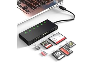 YEEMIE PRO Lettore di schede USB C, lettore di schede multiplo SD/TF/CF/XD/MS Type-C 5Gps ad alta velocità XD per scheda SD TF CF MS, adattatore Sony Memory Stick Pro Duo Leggi contemporaneamente 5 schede