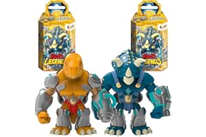 STRETCHY LEGENDS CRAZE Dinosaurio, Color Dino Legends-Figuras de acción (2 Unidades), Pack de Dos (49150)