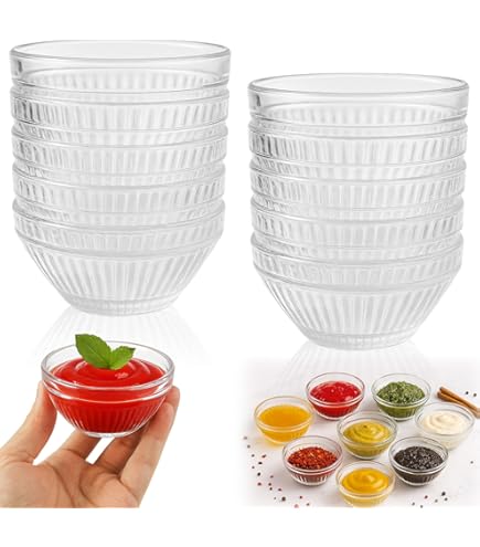 GRÄWE glazen schaal, 6 cm, 40 ml, set van 20, kleine glazen schaaltjes, kom voor jam, mini-dipschaal GRÄWE glazen schaal, 6 cm, 40 ml, set van 20, kleine glazen schaaltjes, kom voor jam, mini-dipschaal