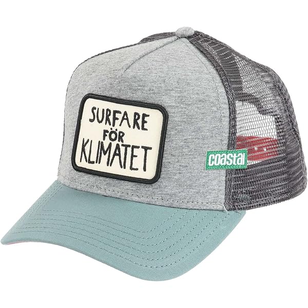 Gorra Trucker Coastal LSDO Turtle - Ajustable Snapback, Visera Curvada, Color Navy/wine