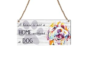Pixie's Gifts Celebra a tu amigo peludo con nuestro "A House is Not a Home Without a Dog" – Decoración del hogar para amantes de las mascotas e idea de regalo conmovedora para entusiastas de los