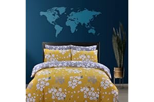 Indus Textiles 100% Pure Cotton Reversible Patterned Duvet Cover Sets Blossom - King