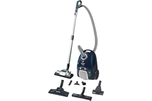 Hoover TX60PET, Aspirateur Traineau avec Sac Telios Extra,Hautes Performances, Ultra-maniable Flexible 360°+Variateur de puissance LED, Ultra silencieux 62 dbA,+ 4 Brosses Tous Sols, Spécial Animaux