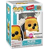Funko Pop! Disney: Holiday - Pluto - Flocked - Esclusiva Amazon - Figura in Vinile da Collezione - Idea Regalo - Merchandisin
