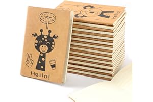 Sikao Cute Animals Mini Notebooks for Kids Party Favors, Small Notebooks for Girls Teens, Notebook Bulk for Class Prizes Bag Stuffer, Little Journals for Kids, Happy Mini Journal (A6 24Pack)