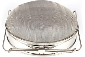 Ejoyous Stainless Steel Honey Strainer, Double Sieve 24cm Bees Honey Filter Beekeeping Honey Filtering