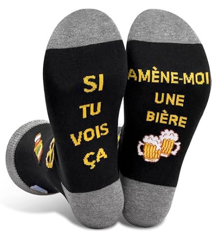 Cadeau Humour Chaussettes à Orteils 50 Ans - Noir/Violet - Cadeau Anniversaire Humoristique Chaussettes A Doigts Femme