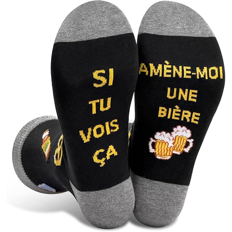 Chaussette Papy Fait La Sieste 2 Paires Chaussette Homme Humour, Chaussette Gamer, Cadeau Humour Bonnet Homme Drole