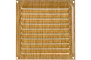 Brinox B70220Y - Rejilla de ventilación (15 x 15 cm) color madera clara