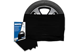 JK Trade® Ensemble de 4 Sacs à pneus de qualité supérieure Extra Solides pour Le Stockage des pneus de Votre Voiture, Ensemble de Sacs à pneus, Sacs à Jantes, pour 16, 17, 18, 19 et 20 Pouces (Noir)