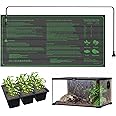 iPower 25 x 52 cm Durable Waterproof Seedling Mat Warm Hydroponic Heating Pad, Black, GLHTMTS