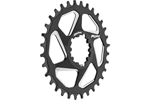 Funn Solo DX Narrow Wide Chainring for 9 10 11 12 Speed Chain, Fits SRAM Direct Mount Interface Crankset, 3mm Offset, Single Speed Bike Chain Ring for MTB, BMX Bike and Road Bike