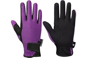FITST4 SPORTS FitsT4 Grip - Guantes de equitación para niños de 5 a 14 años, para equitación, Ciclismo, jardinería, 3 Colores