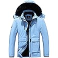 MOERDENG Women's Waterproof Winter Snow Coat Windproof Ski Jacket Hooded Snowboarding Jackets