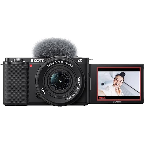 Sony Alpha ZV-E10K (Previously ZV-E10L) with Upgraded SELP1650 (Ver 2) Power Zoom Lens | 24.2 MP Interchangeable-Lens Mirrorless vlog Camera, Made for Creators |APS-C Sensor 4K Movie Recording-Black