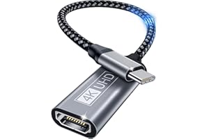 BRV EXPLORER USB C auf HDMI Adapter 4K, Type C zu HDMI Adapter, Thunderbolt 3 auf HDMI Adapter Kompatibel mit MacBook Pro/Air, Dell XPS 15/13, iPad Pro/Air, Pixelbook, Samsung Galaxy S23/S21/S20, Surface Pro