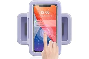 LC-dolida Dusch-Telefonhalterung, wasserdicht, 480 Grad drehbar, Dusch-Telefonständer, Schutzhülle für Badezimmer, Badewanne, Küche, Wand, Mirro, XS, XR bis zu 17.3 cm (6.8 Zoll) Handy