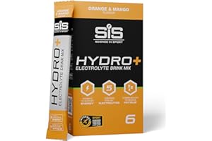 ‎SCIENCE IN SPORT Science in Sport HYDRO+ Electrolyte Drink Mix 6 x 4,3g Orange & Mango - Veganes Elektrolyt Pulver, Sportgetränke Pulver mit Vitamin C und 5 wichtigen Elektrolyten