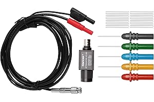 Hantek Oscilloscope Accessories Set HT30A Auto Test Leads HT307 Acupuncture Probe Set HT201 20:1 Attenuatorand for Automobile Measurement Work with Oscillograph (HT30A+HT307+HT201)
