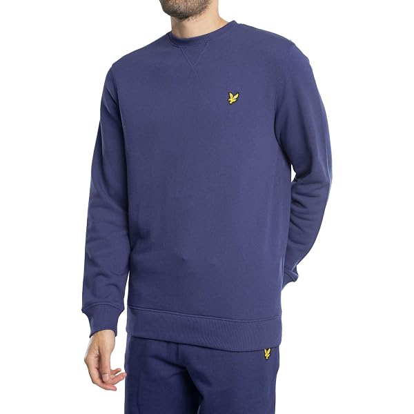 Sweat à Capuche Lyle & Scott Pour Homme - Taille L - Bleu - Coton Confortable