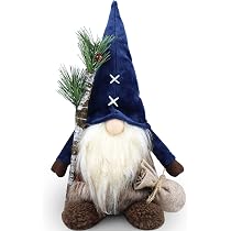 Gnomo Di Natale Con Barba Lunga In Peluche – 44 Cm – Decorazione Natalizia Porta Fortuna – Gehydy - 2