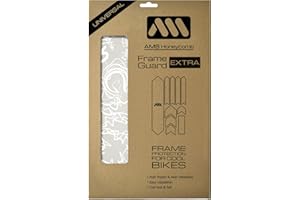 All Mountain Style AMS High Impact Frame Guard Extra Semi-Transparente – Protege tu Bicicleta de posibles arañazos y Golpes