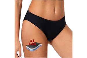 Audasi Pantaloni da Nuoto per Il Periodo Costumi da Bagno Senza Perdita Bikini Mestruale Impermeabile Fondo Biancheria Intima Mestruale UPF 50+ Nuota Breve per Adolescenti Ragazze Donne(L)