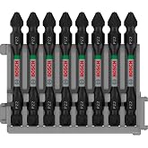 Bosch 2608522338 &ccedil;ift-"" tornavida ucu Impact PZ2 8-par&ccedil;a, 0 W, 0 V | Uzunluk 65 mm, profesyonel aksesuar tornavida, matkap/t