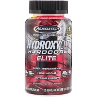 Muscletech Performance Series Hydroxycut Hardcore Elite (250mg Caffeine Anhydrous, 200mg Green Coffee, 100mg L-Theanine) - 110 Capules