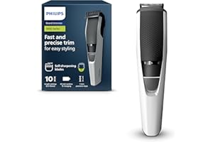 Philips Beardtrimmer Serie 3000, Barbero Recortadora de Barba con Tecnología Lift & Trim (modelo BT3206/14)