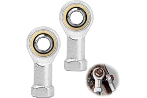 ITSOGOO 2 Piezas M6 Cojinetes de Extremo de Varilla,M6*1.0 mm Rosca Hembra la Derecha,Rótula de Unión Uniball,Extremos de Varilla Deslizante, Autolubricante Cojinete de Unión
