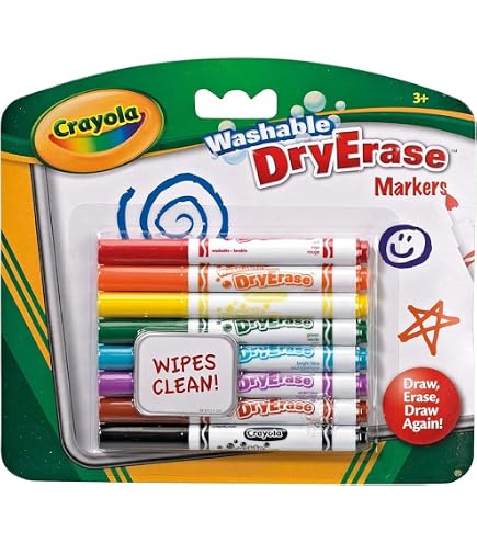 Crayola Qwikflip Chevalet Double Face – Tableau Noir Et Magnétique Effaçable – 77 Aimants, Craie 4 Couleurs, Chiffon – Enfants Dès 3 Ans
