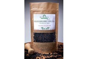 Elderberry Fruit Tea - Vitamin C Zinc Immune booster Common Cold Cough 100g - Sambucus Nigra - Herbal Remedies by J. - Czarny Bez owoc