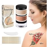 Ruispeed Makeup Kit Covers Tattoos, Waterproof Body Concealer | Makeup Cap Tattoos Waterproof Blending Palette Natural Cover