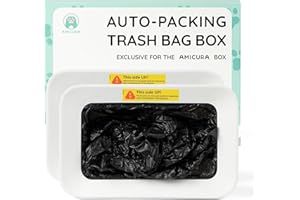 Amicura Cura3 Cartouches de Sacs Biodégradables Auto-Emballants (2 Pièces) - Compatible Exclusif avec Litière Autonettoyante Cura3