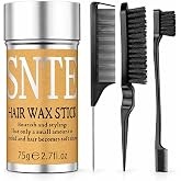 Cepillo para el cabello, barra de cera suave, encrespamiento, colas de caballo, moños, gel, pomada, blam stick para mujeres, 