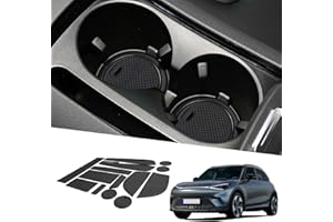 BIXUAN Smart1 2024 kompatibel mit Smart 1 2023 2024 Antirutschmatten Mittelkonsole Armlehne Gummimatten Smart #1 2023 Getränkehalter Matte rutschfeste Türnaht Matten 15 Stück Schwarz