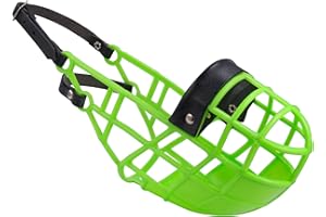 Don Pare Bozal Modelo 101 en Verde neón Beber Siempre Posible Ideal para Marcha Libre, Perrera, Jaula, Carreras de Perros, automóvil, protección contra cebos envenenados por Amathings