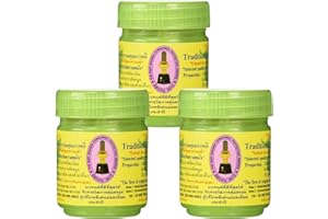 Pack of 3 Parahon Authentic Aromatherapy H.o.n.g T.h.a.i Herb Traditional Thai Easy to Breathe, Soothes Congestion1 Bottle Containers for Relaxation and Well-Being.