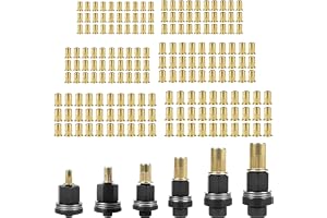KOVSGQ Nitmuttrar gängnitade inpressningsmuttrar för M3 M4 M5 M6 M8 M10 186 st nittång nitmuttrar för nitmutter verktyg manuell nitmaskin (30 muttrar vardera)