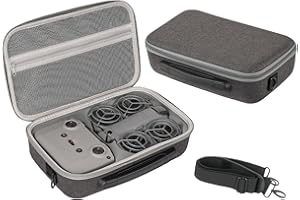 CERFFOOL Sac de Rangement Rigide pour DJI Neo 2 Fly More Combo Étui de Transport pour DJI RC-N3 Housse Boîte de Protection Anti-Chute Anti-Rayures avec Bandoulière