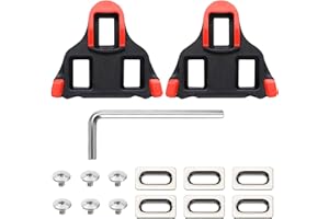 SEPSCO Calas de Bicicleta Carretera, Compatible con Shimano SPD SL SM-H10 SM-H11 SM-H12 Pedales Zapatillas Ciclismo Antideslizantes Tacos Spinning Superlight Universal para MTB Interior Bike