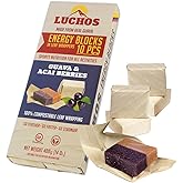 LUCHOS Natural Energy Bars Blocks for Running, Hiking, Cycling, Sports Nutrition, Healthy Snacks, High Carb, Protein, Vegan a