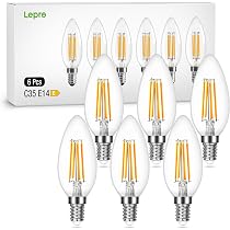 E14 Glühbirne | LED | 4.4W Dimmbar | 2200K Extra Warmweiß | Hell