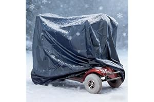 FONAKEI Mobility Scooter Storage Cover Outdoor, 122x 56 x 97CM Lightweight Waterproof Mobility Scooter Accessories, Electric Wheelchair Cover Machine Washable (Navy Blue)