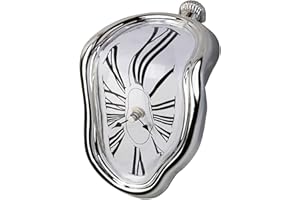 Creatov Decorative Dali Watch Melting Clock - Surrealistic Table Shelf Desk Fashion Clock Salvador Dali Inspired Funny Home Office Desks Watch Best Birthday Gift Idea for Men and Women