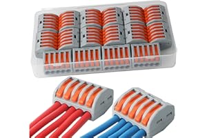 CESFONJER 16 PCS Lever-Nut Surtidas Conector, Alambre Compacto Conector Suite 222-415.