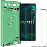 AOKUMA Sony Xperia 5 III Tempered Glass Screen Protector, [2 Pack] Premium Quality Guard Film, Case Friendly, Shatterproof, S